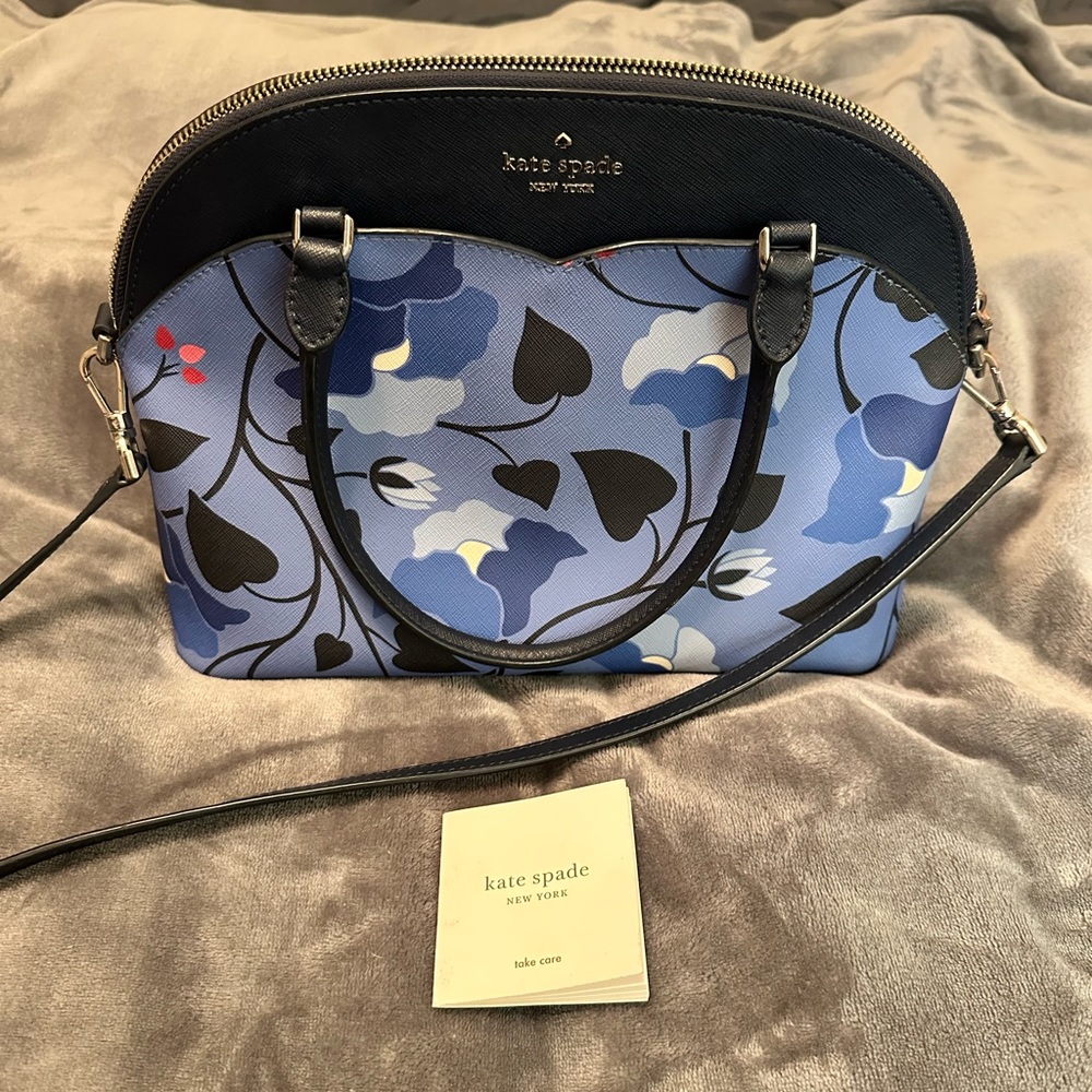 Kate spade purse blue floral